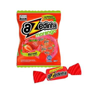 Imagem de Bala Mastigável Morango Azedinha - Riclan 600g