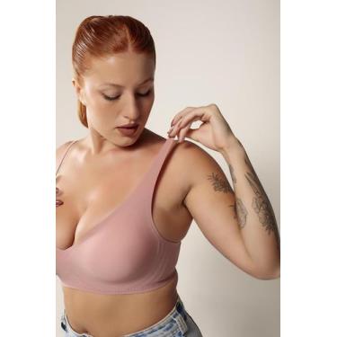 Imagem de Sutiã Comfort Slim Corte a Laser Sustentação com Bojo Removível Sem Co