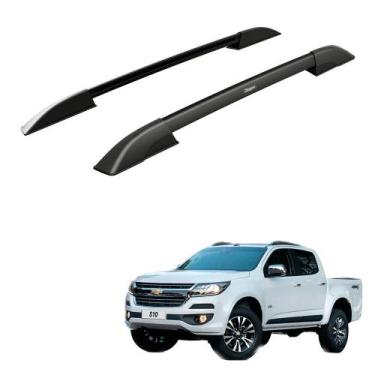 Imagem de Rack Teto Longarina S10 2012 2013 2014 Cd Alumínio Preto - Bepo