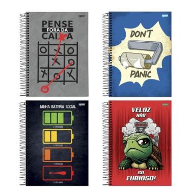 Imagem de Caderno Espiral Universitario 10 Materias 160Fls Insano Jandaia 