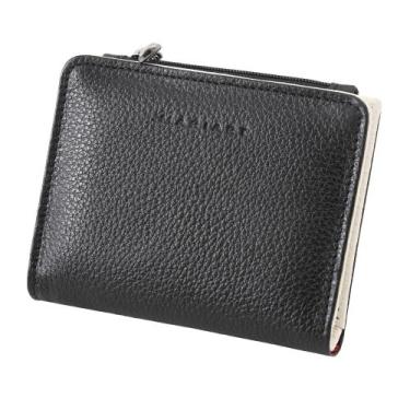 Imagem de Carteira Feminina Couro Bovino Mariart urita Preto/Branco