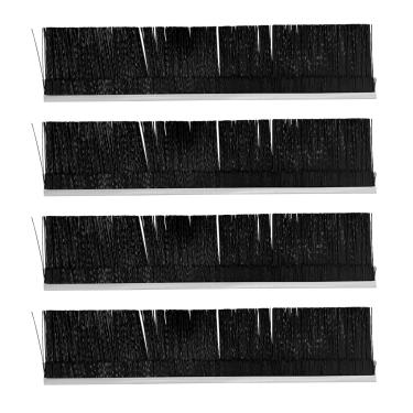 Imagem de Escova de 53 cm para reboque de 106,7 cm atrás de gramado e vassoura de folhas, adequada para escova 46780 (pacote com 4)