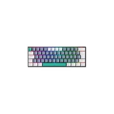 Imagem de Teclado Mecânico Gamer Machenike K500-B61, RGB, Switch Blue,Layout 60% Compacto, HotSwap, USB-C, ABNT2, Cinza - JJ02G300F
