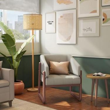 Imagem de Poltrona Kaique Areia Mobly - Móvel para Sala de Estar