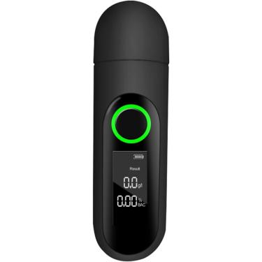 Imagem de Testador De álcool, Bafômetro Testador Digital Portátil De álcool No Ar Expirado Testador De álcool De Sopro Sem Contato, Black