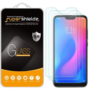 Imagem de Supershieldz (Pacote com 3) Protetor de tela de vidro temperado projetado para Xiaomi Mi A2 Lite, antiarranhões, sem bolhas