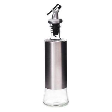 Imagem de Galheteiro Azeite Vinagre 300 Ml Vidro Aço Inox Dosador - Wincy