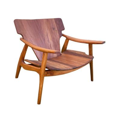 Imagem de Cadeira Poeta Poltrona Madeira De Demolição Sudeste Rústico