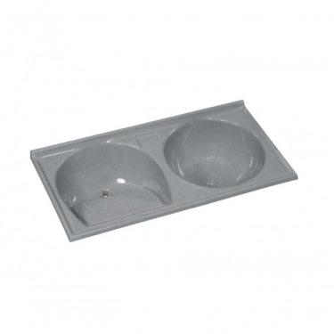 Imagem de Tanque Rorato Sintetico Duplo 124 X 62cm Cinza