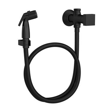 Imagem de Ducha Higiênica Deca Cubo 1984.bl86.act.mt Com Registro E Derivação Black Matte