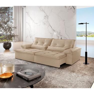 Imagem de Sofá Parma Linho 02 Módulos De 80cm B25cm Meu Sofá Online A226 Linho Bege