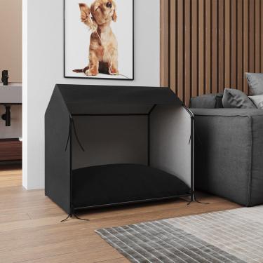Imagem de Casinha De Cachorro Pet Tati Raças Pequenas Preto Marrom
