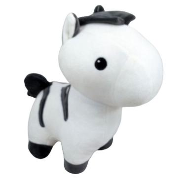 Imagem de Cavalo Pelúcia Branco Com 23 Cm Altura Linha Baby Lavável