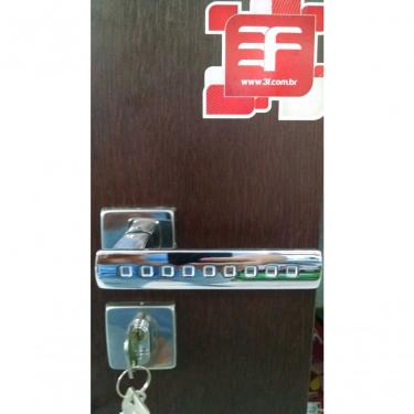 Imagem de Fechadura 3f Audace Banheiro Cromada Roseta