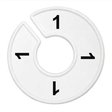 Imagem de Separador Para Cabide, Transparente Com Impressão  Tamanho 1 - Central