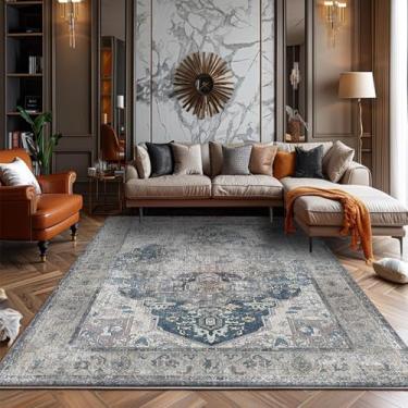 Imagem de Colcha Feng Shui com estampa de tinta, carpete resistente à sujeira para sala de estar, carpete de cabeceira para quarto e casa, decoração para casa (50 x 80 cm (1,6 x 2,6 pés/FSXB antiderrapante