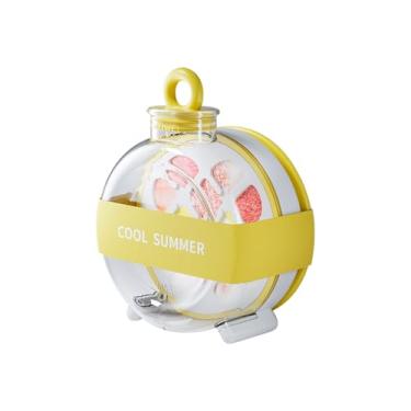 Imagem de Copo de gelo 2 em 1 atualizado 2 em 1 para garrafa de gelo de verão com palha, máquina de cubos de gelo portátil sem toque para uso ao ar livre, casa, escritório – sem BPA, design à prova de vazamento