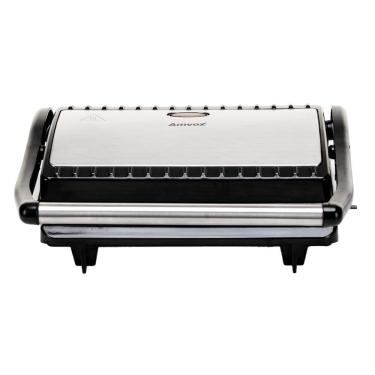 Imagem de Sanduicheira Grill Amvox AMS800 Preta com Prata 220V