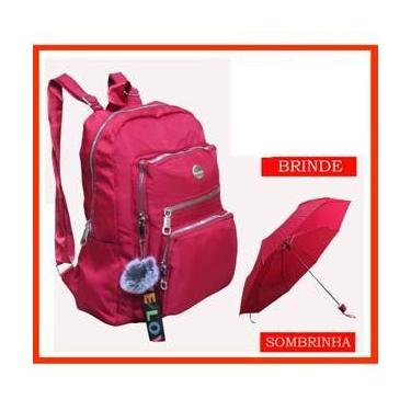 Imagem de Mochila tiracolo feminina em nylon poliéster colorida com presente de 