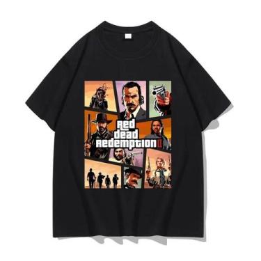 Imagem de Red Dead Redemption 2 Arthur Morgan GTA5 Grand Theft Auto Camiseta De 