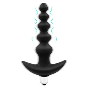 Imagem de Estimulador Massageador de Próstata Vibração múltipla Controle Remoto Sem Fio Poderoso Vibração Anal Beads Butt Plug Amal Shaking Stopper para Homens/Mulheres,Camiseta,USB Recarregável SmoothpxFW