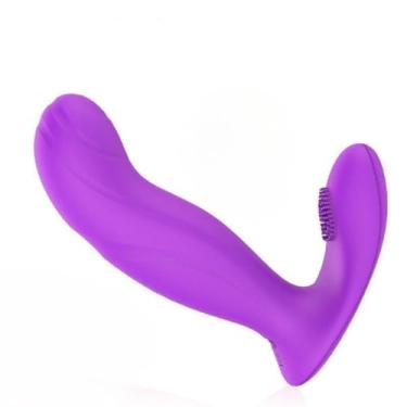Imagem de Estimulador Ponto G Sem Fio Brinquedo Sexual com Controle Remoto Vibrador Erótico Recarregável [ROXO]