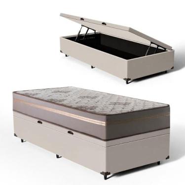 Imagem de Cama Box Baú com Colchão de Espuma D33 Millenium One Face + 1 Trav Sol