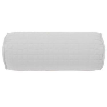 Imagem de Almofada Rolinho Pastilha Pla Com Enchimento Lavive Branco