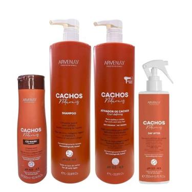 Imagem de Kit Arvensis Professional Cachos Naturais - Shampoo 1L + Ativador De C