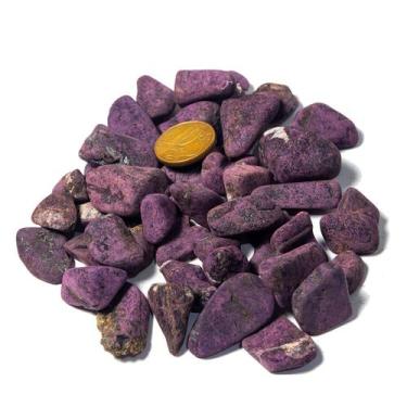Imagem de Purpurita Pedra Natural Rolada 18mm Pequena Orgonite 200g - Varejo