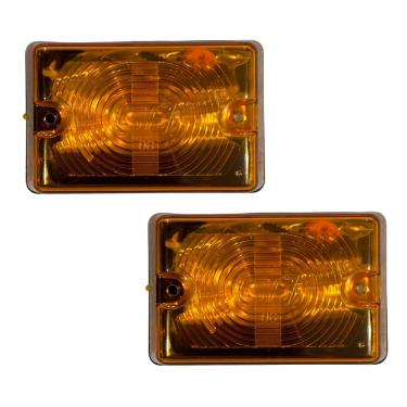 Imagem de 2 Lanterna Lateral Caminhão Carreta Bau Tijolinho Gf0.115