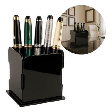 Imagem de Porta Canetas Luxo Escritório Organizador Consultório Clinica Elegante