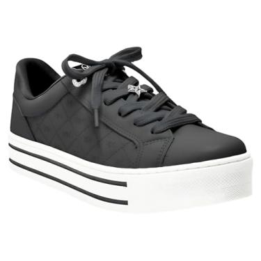 Imagem de Tênis Feminino Via Marte Casual Plataforma Conforto Leve Preto/Marfim (Preto, BR, Adulto, Numérico, 35)