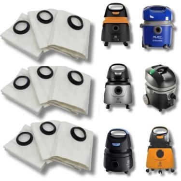 Imagem de Kit 9 Sacos Aspirador de Pó Descartável Para Modelos Electrolux Flex1400 A10 A13 Awd01 Aqp20 Acqua Power Gt2000 Gt3000