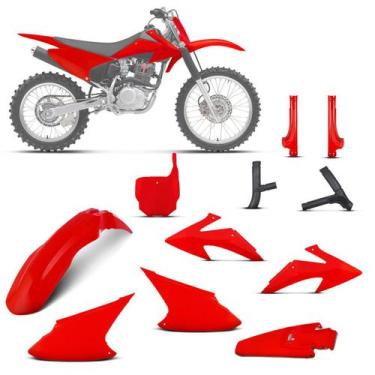 Imagem de Kit Plástico Crf 230f 2008 À 2014 - Pro tork, Vermelho