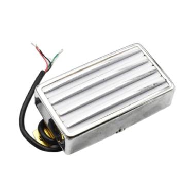Imagem de Colaxi Captador Humbucker para Guitarra Elétrica, Portátil, Resistente, Leve, Fácil Instalação, Multifuncional, Baixo Ruído, Peças, Branco