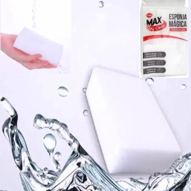 Imagem de Kit de Esponja Mágica de Melamina para Limpeza, Bucha Multiuso que Não Risca, Branca, 20 Unidades, 10x7x3cm