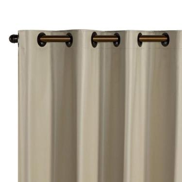 Imagem de Cortina Folha Blackout PVC 1,40m x 1,60m Uma Parte Bloqueia Luz Sala Q