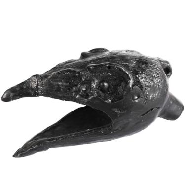 Imagem de Jafermox Apito da morte de corvo asteca - grito alto semelhante ao humano - apito de grito fantasma para Halloween, pegadinhas, decoração, autodefesa - apito de sobrevivência na natureza - preto