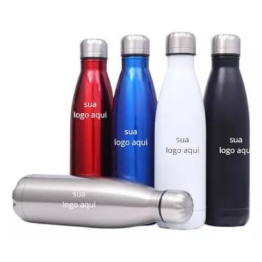 Imagem de Garrafa Térmica Personalizada 500ml em Aço Inox, Cores sortidas