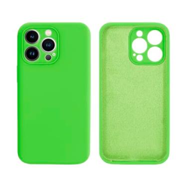 Imagem de Capinha Celular para iPhone 14 Pro Com Proteção de Câmera em Silicone com Interior Aveludado