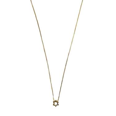 Imagem de Colar Infantil Armazem Rr Bijoux Estrela Dourado