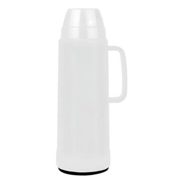 Imagem de Garrafa Térmica Resistente 1 Litro Com Tampa Café Chá Água (Branco)