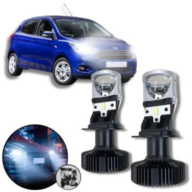 Imagem de Mini Projetor Elíptico Farol Baixo Alto H4 Ford Ka - ShockLight