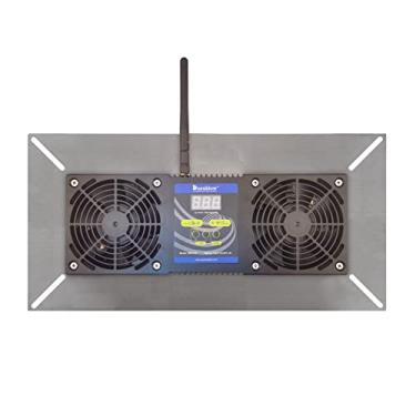 Imagem de Durablow Ventilador de Ventilação Inteligente para Espaço de Acesso Wi-Fi de 220 Cfm, Ventiladores Duplos com Desumidificador e Termostato, Funciona com Alexa, Google Assistant, Si (Sus304+Dual Fan+Sm