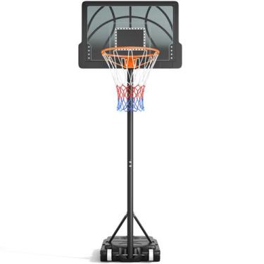 Imagem de Cesta de basquete Yohood Kids de 1,1-2,1 m de altura ajustável