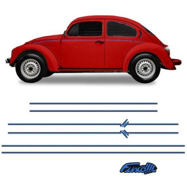 Imagem de Faixas Fusca Itamar 1994/ + Adesivo Traseiro Azul Resinado - SPORTINOX