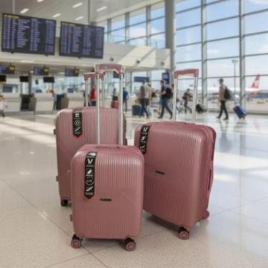 Imagem de Kit Mala de Viagem Della 3 Peças 10Kg 23Kg e 32Kg-Unissex