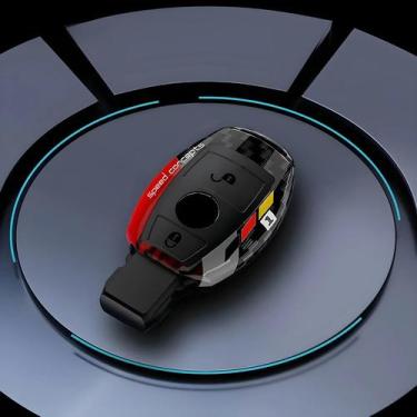 Imagem de Capa De Chave De Carro Em ABS Carbono Para Mercedes Benz W205 W213 W20
