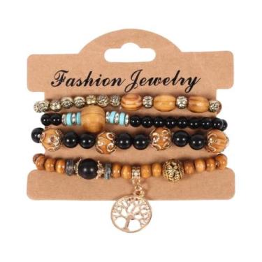 Imagem de Conjunto De Pulseiras De Contas Coloridas Boêmias Para Mulheres E Home